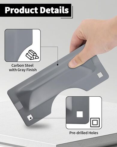 Door Latch Guard, 2 PCS 3" x 7" Door Latch Cover & Door Latch Plate, Carbon Steel Door Security Plate for Outswinging Doors, Easy Installation in Kuwait