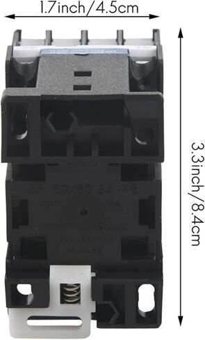 CJX2-1810 AC Contactor, 32A 3-Phase Motor Starter Relay, 1NO, AC 220V 50/60Hz Coil, 1.7 x 3.3 Inch in Saudi Arabia