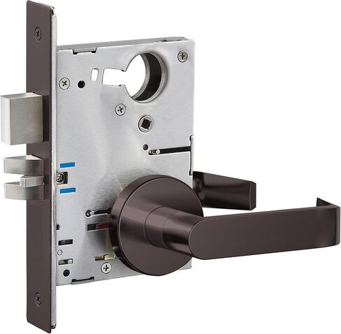 Mortise Lockset, Ansi Grade 1, Escutcheon Plate, Apartment with Deadbolt, RH Field Reversible with Mortise Lock, Cylinder and Door in Kuwait