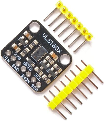 2 قطعة وحدة استشعار المسافة VL6180X - نطاق بصري 5 مم - 100 مم، واجهة I2C، 3.3 فولت/5 فولت متوافق مع Arduino in Kuwait