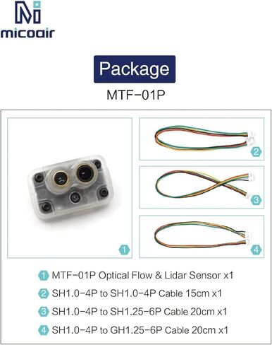 MicoAir Optical Flow & Range Sensor MTF-01P Compatible with Ardupilot/PX4/INAV(AUTO FIRMWARE DETECTION) in Saudi Arabia