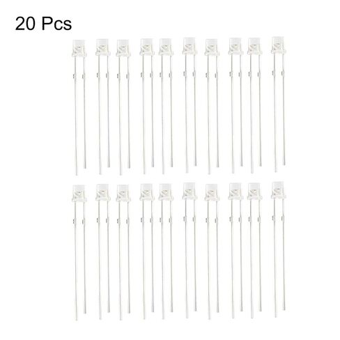 Generic 20pcs Photosensitive Diode Photodiodes Light Sensitive Sensors,3mm Clear Flat Head Receiver Diode in Saudi Arabia