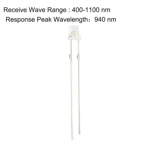 Generic 20pcs Photosensitive Diode Photodiodes Light Sensitive Sensors,3mm Clear Flat Head Receiver Diode in Saudi Arabia