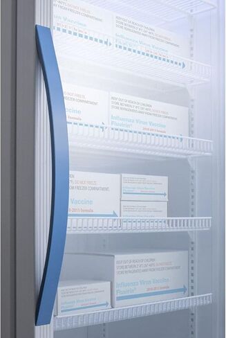 Accucold ARG31PVBIADA Pharma-Vac Vaccine Refrigerator, For Medical Purposes Only, Factory-installed Lock, ADA Compliant, Adjustable Plastic-coated Wire Shelves, 2.83 cu.ft Capacity, 115VAC in Saudi Arabia