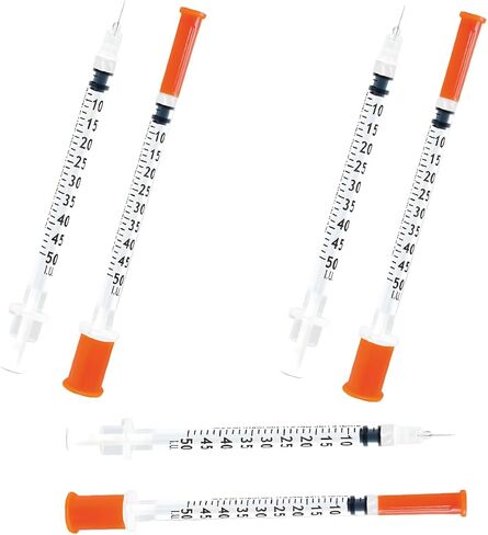 0.5 ml/cc Syringes 31G x 5/16’’ (8mm), Orange Cap, Box of 50 pcs in Kuwait