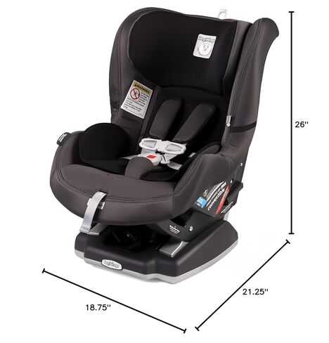 Peg Perego Primo Viaggio Convertible - Reversible Car Seat - Rear Facing for Children 5 to 45 lbs and Forward Facing for Children 22 to 65 lbs - Made in Italy - Atmosphere (Grey) in Kuwait