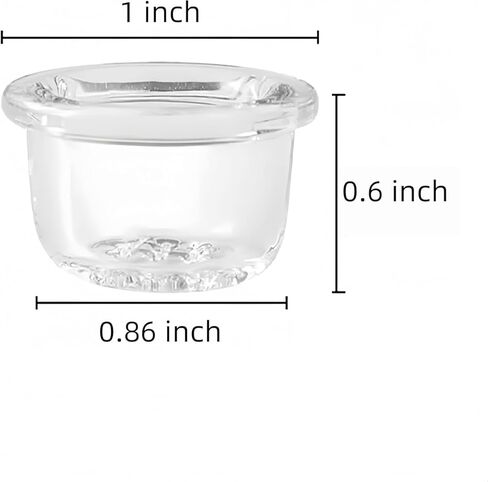 Glass Bowl 9 Pieces 0.6 Diameter Glass 1/2 inch Sieve Filter Bowl with Protective Box in Saudi Arabia