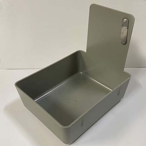 Gray Dental Lab Pan with Stainless Steel Clip 12pk 7" x 5¾" x 2½" Made in The USA in Kuwait