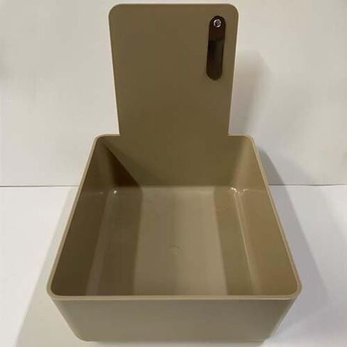 Beige Dental Lab Pan with Stainless Steel Clip 12pk 7" x 5¾" x 2½" Made in The USA in Kuwait