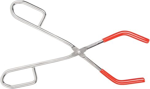 2pcs Labs Steel Mini Tongs, Rubber Coated Beaker Tongs, Labware Clamping Tools with Strong Grip, Ideal for Lab & Science Classroom Use in Kuwait