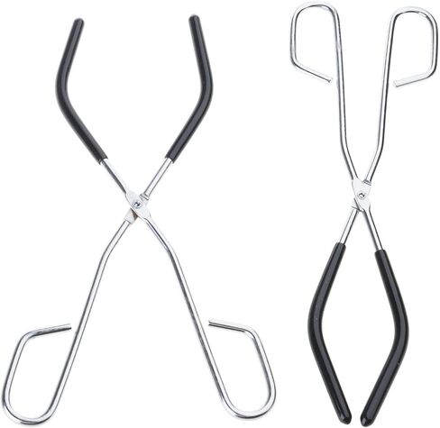 Pack of 2 Laboratory Cup Tongs Metal Tongs Beaker Clip Pliers Slip Grip for Laboratory Chemistry Experiment Beaker Clamps in Saudi Arabia