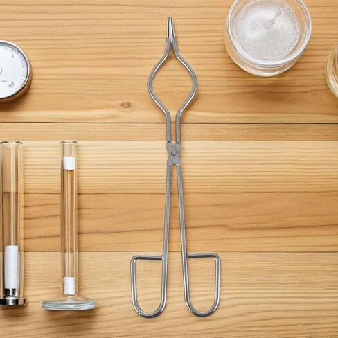 2pcs 40cm Stainless Steel Crucible Tongs Furnace Clamps for Metal Casting and Goldsmith Melting, Heat-resistant Crucible Holders Suitable for Laboratory and Industrial Use in Saudi Arabia