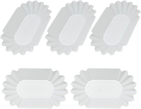 CAFEMASY Coffee Beans Cupping Sample Tray Reusable Plastic Plate for Scooping and Weighing, Display Sample Coffee Beans (5pcs-Black) in Kuwait