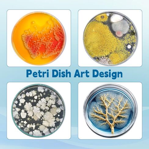 Angoily 10Pcs Science Prepoured Agar Plates, 2. 75 Inch Petri Dishes with Agar, Sterilized, for Science Experiments, Thick Clear Petri Dishes for Laboratory in Kuwait