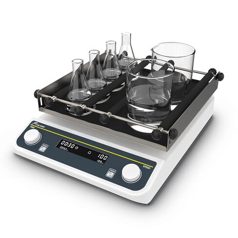 LAB FISH Digital Orbital Shaker, 40-200 RPM Lab Shaker with Timer, 9.85x9.85 Inch Platform, 2KG Capacity, for Chemical & Biological Mixing, Culturing in Kuwait