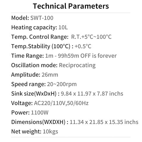 اهتزاز الحمام المائي SWB-10T مع حامل زنبركي عالمي in Kuwait