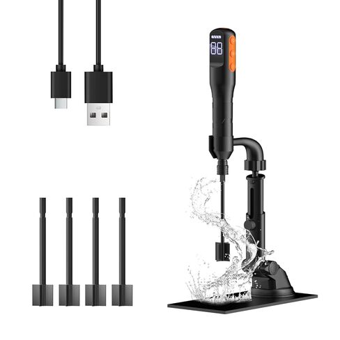 Rechargeable Resin Mixer with Stand | 3 Speeds Control | Timed Stop Function | 4 Electric Stirrer Paddles for Epoxy Resin, Silicone, Paint Mixing, Soap Making, Resin Tools, DIY Crafts (Light Green) in Saudi Arabia