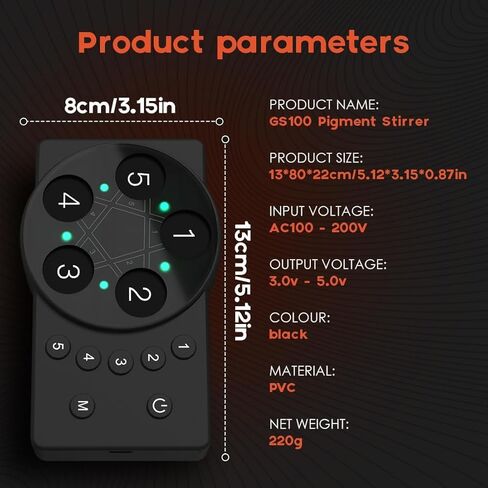 مكافحة الترسيب حبر الوشم النمام الصباغ خلاط الحبر الكهربائي مختبر خلط طلاء الأظافر رمش المواد اللاصقة دوامة للأنابيب (خلاط الحبر منتج الوشم المضاد للترسيب in Kuwait