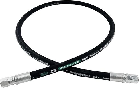 Autovo Hydraulic Hose Swivel Assembly 3/8" Hydraulic Hose with Female JIC X Female JIC 60" Long 4785 psi, Black in Saudi Arabia