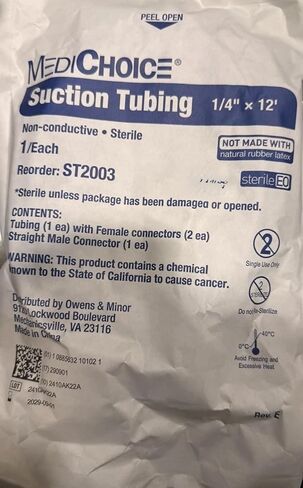 2 Pack Extended Suction Connection Tubes 1/4" x 12 ft | Flexible & Durable Replacement Tubing | Universal for various Devices in Kuwait