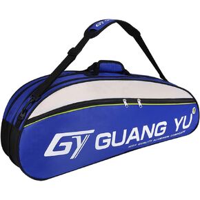 Badminton Racket Bag Tennis Racket Single Shoulder Badminton Bags 4 to 6 Racquet Backpack Big Capacity Waterproof Tennis Bag for Men Women Youth and Adult