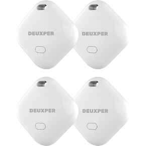 4 Pack World Tag Tracker, Lightweight Mini Electronic Item Finder Device Work with Apple Find My (iOS Only), Long Distance Locator for Keys, Wallet, Luggage, Dogs, Vehicles etc.