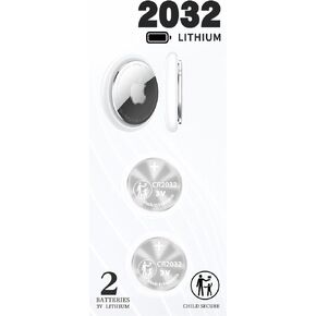 2Pack CR2032 Battery Replacement for AirTag, Original OEM Battery fits AirTag Cover Shell,Long Lifetime and Long Expiry Day Battery Accessories