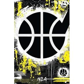 Trends International NBA Utah Jazz - Maximalist Logo 23 Wall Poster, 22.37" x 34.00", Premium Unframed Version