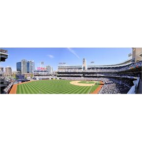 ArtsyCanvas Petco Park - ملعب بيسبول - ملصق جداري مطبوع غير لامع مقاس 36 × 12