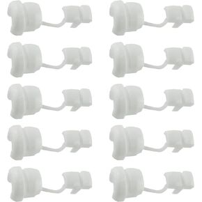 10PCS Wire Cover, Round Strain Relief Bushing Electric Cable Protection Cord Buckle, Round Cable Wire Strain Relief Bush Grommet Protective Wire Cover, White