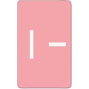 Smead AlphaZ ACCS Color-Coded Alphabetic Label, I, Pink, 100 Labels per Pack (67179)