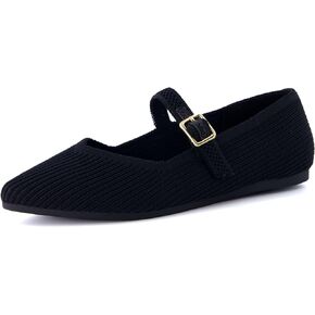 حذاء Sonnet Mary Jane المحبوك للنساء من CUSHIONAIRE مع + رغوة الذاكرة، تتوفر عروض واسعة
