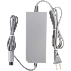 Power Supply AC Adapter Charger Cable Cord for Gamepad, Replacement DC12V/3.7A Charger for Wii Console, 100-240V(US)