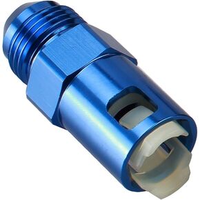 -8 AN Male to 3/8" SAE Quick Disconnect Female Push on EFI Fuel Rail Fitting Adapter Aluminum Black