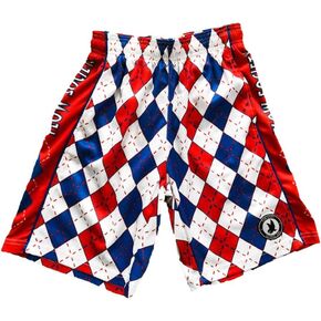 Flow Society Red, White, & Blue Boys Lacrosse Shorts | Boys LAX Shorts | Lacrosse Shorts for Boys | Kids Athletic Shorts