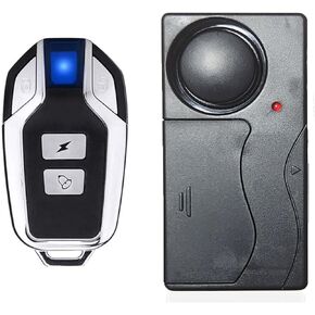 Bike Alarm with Remote, Car Alarm for Theft with Sound 113db, Bicycle Motorcycle Accessories, Car Alarm System for E-Bike Vehicle, Wireless Vibration Motion Sensor for Car Security