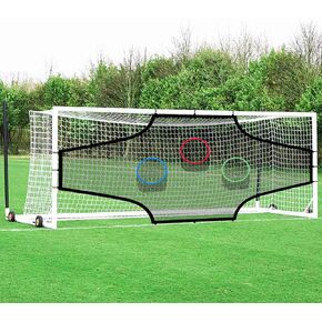 Soccer Goal Target Nets 24ft/12ft with 7 Scoring Zones, Soccer Goal Target Training Aide with Colorful Targets, Hard-Wearing Martial for Longer Lasting in Kuwait