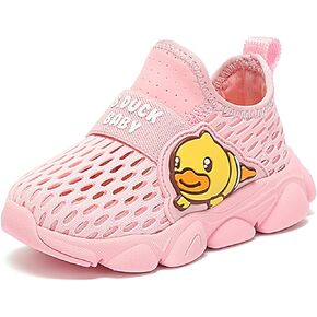B.Duck Toddler Boys Girls Sneakers Kids Slip on Walking Tennis Shoes Lightweight