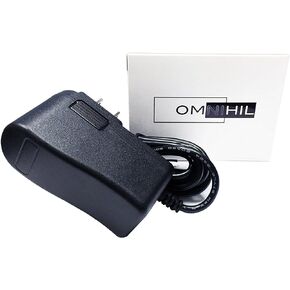 Omnihil AC /DC Power Adapter Compatible with 9V Casio CT-370 Keyboard
