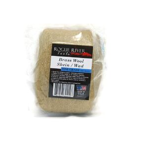 Brass Wool 3.5 Oz Skein/Pad/WAD -by Rogue River Tools. (COARSE Grade) -Made in USA, Pure Brass