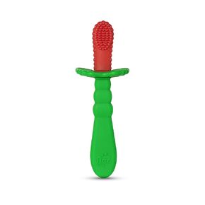 Razbaby RaZberry Baby Teether & Toothbrush, BerryBumps Soothe and Massage Sore Gums, Perfectly Sized, 1 Oz