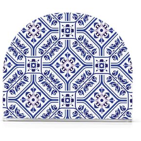 Napkin Holder, Blue and White Ceramic Napkin Holder for Table Standing Napkin Holders for Table, Kitchen & Dining Room Decor