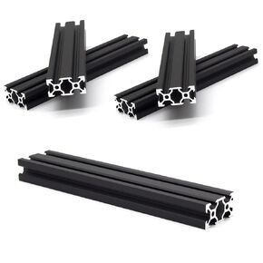 5PCS V Slot 2040 Aluminum Extrusion European Standard 400mm(15.7’’) Length Anodized Extruded Aluminum for CNC DIY 3D Printer and Industrial Bracket Making