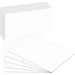 100 Pcs Extra Thick White Index Cards – Blank Heavyweight 14pt (0.014") 100lb Cover Cardstock – Flash Cards, Study School Note Cards, Postcards, Photo and Recipe Cards | 100 per Pack (8.5 x 11)