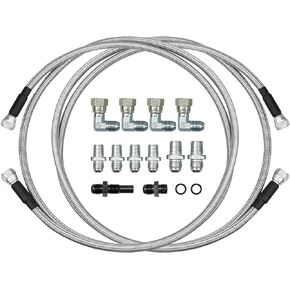 Transmission Cooler Hose Line Fits for GM Chevy 1996 and Newer 4L80E Transmission Stainless Steel Braided Lines Fits for Ford C4 - C6 - AOD Turbo 350 400 200-200R4 700R4 4L60 4L60E 4L65E
