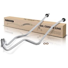 A-Premium Inlet and Outlet Automatic Transmission Oil Cooler Line Hose Assembly Compatible with Jeep Liberty 2008-2012 V6 3.7L