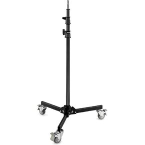 PROAIM 8.6ft Heavy Duty Folding Wheel Base Light Stand. 5/8" Baby Pin Mounting for Light & Photography Gear. Payload up to 13.06kg/30lb. for Photographers, Studios, Live Events (TP-FWBS-01)