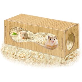 Hamster Hideout Hamster House, Hamster Hide Hamster Hut Hamster Cage Accessories for Life Activities, Hamster Toys Hamster Decor (Small)
