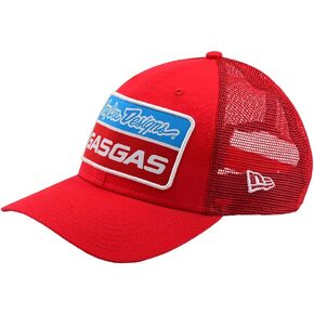 Troy Lee Designs GasGas Team Racing Stock Curved Snapback Hat (One Size, Red)