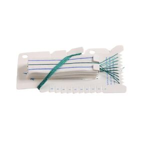 Medline Sterile X-Ray Detectable Neuro Cotton Sponges, 0.5" x 3" (Pack of 20)